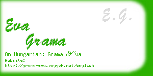 eva grama business card